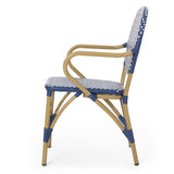 Paul Outdoor French Cafe Chair (Set of 2) by Christopher Knight Home - 21.50" L x 22.50" W x 35.75" H
