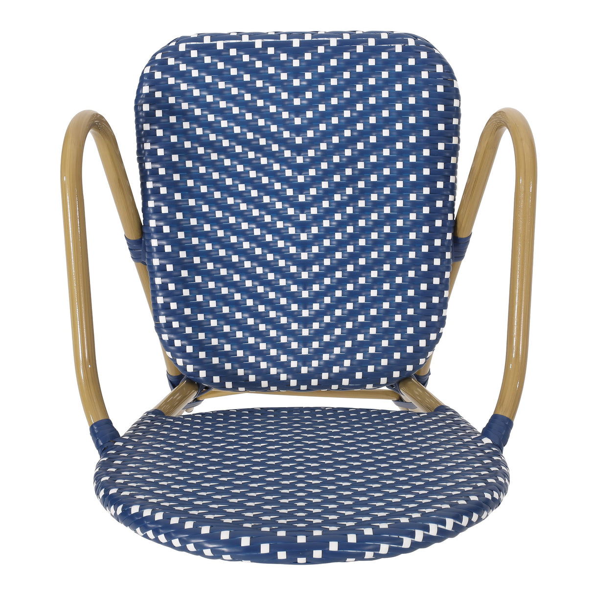 Paul Outdoor French Cafe Chair (Set of 2) by Christopher Knight Home - 21.50" L x 22.50" W x 35.75" H