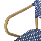 Paul Outdoor French Cafe Chair (Set of 2) by Christopher Knight Home - 21.50" L x 22.50" W x 35.75" H