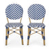 Paul Outdoor French Cafe Chair (Set of 2) by Christopher Knight Home - 21.50" L x 22.50" W x 35.75" H