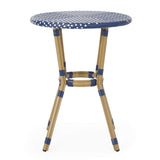 Paul Outdoor Aluminum and Wicker Outdoor French Cafe Set by Christopher Knight Home
