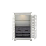 Paula Deen Cottage Oleander White The Liquor Locker Bar Cabinet