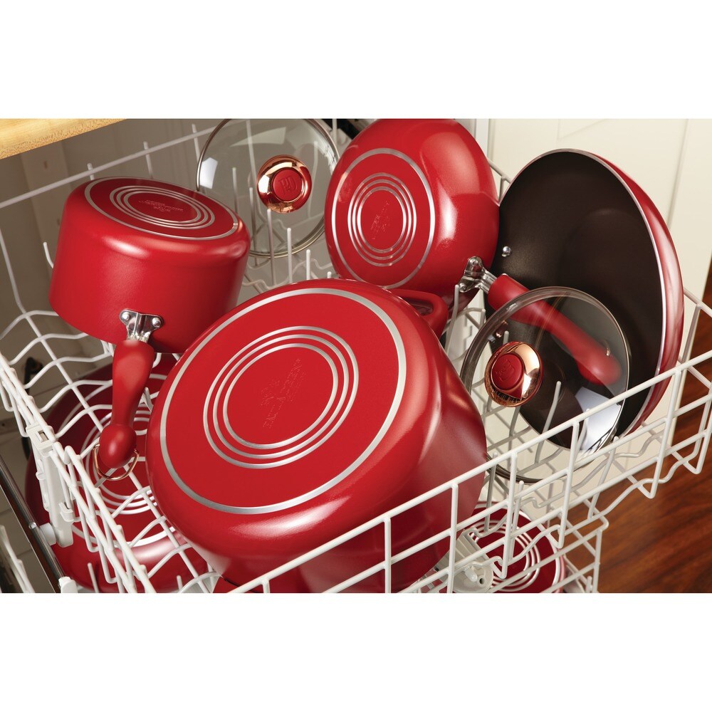 Paula Deen Signature Dishwasher Safe Nonstick 11-piece Red Cookware Set