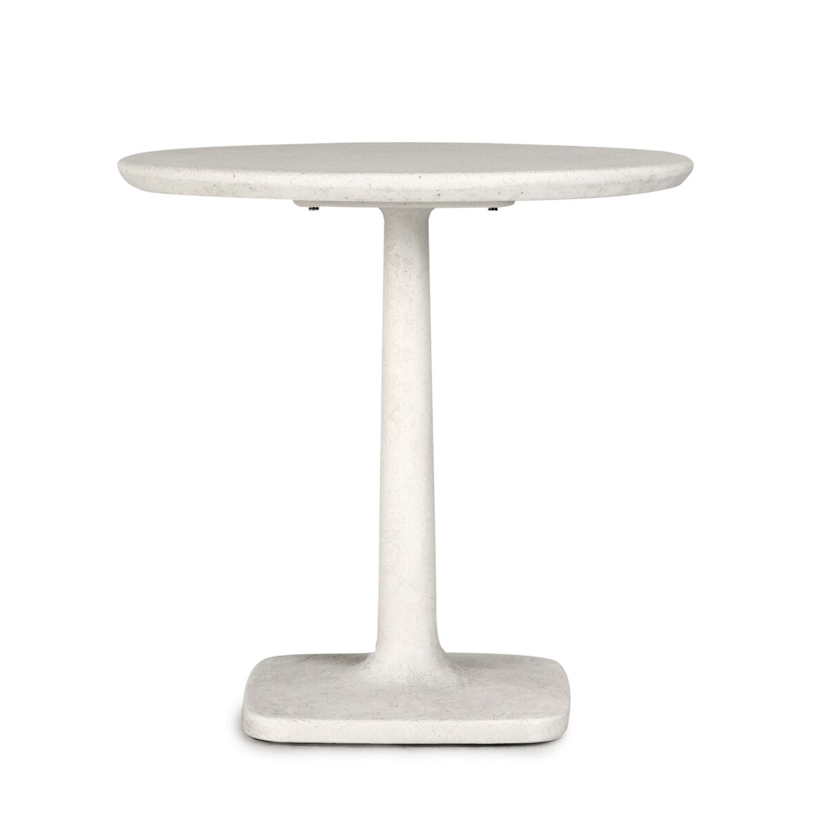 Classic Home Paulina 31" Concrete Outdoor Bistro Table in White
