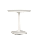 Classic Home Paulina 31" Concrete Outdoor Bistro Table in White