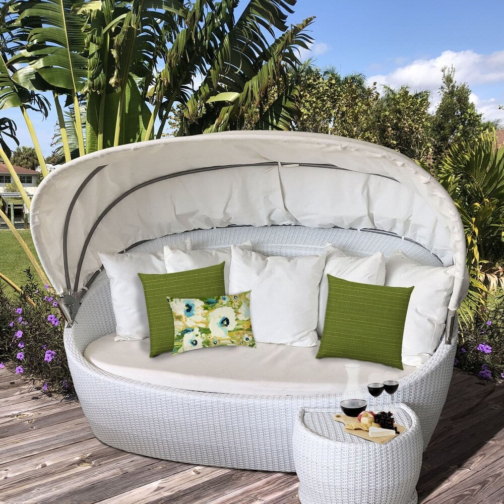 Paulines Gardens Indoor/Outdoor, Zippered Pillow Cover, Set of 3 Pillow