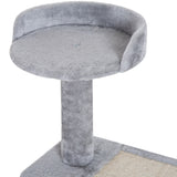 PawHut 40" 5-Level Revolving Stair Cat Tree Scratcher Climbing Activity Tower with Play Center and Resting Perch, Grey