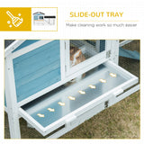 PawHut Rabbit Hutch, Wooden Bunny Hutch, Guinea Pig Cage