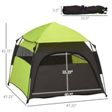 PawHut Pop Up Dog Tent for Extra Large and Large Dogs, Portable Pet Camping Tent with Carrying Bag for Beach, Backyard, Home