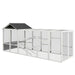 PawHut Wooden Chicken Coop Run for 6 - 10 Chickens, Hen House Add-On with Storage, Perches, 141.75" x 48" x 61"