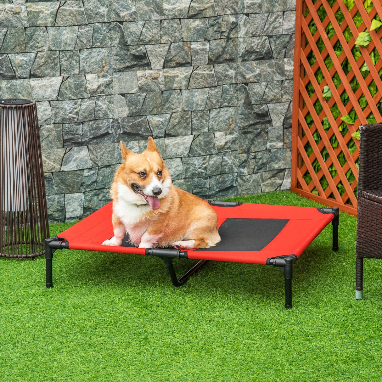 Pawhut 36" x 30" Elevated Dog Bed / Pet Cot