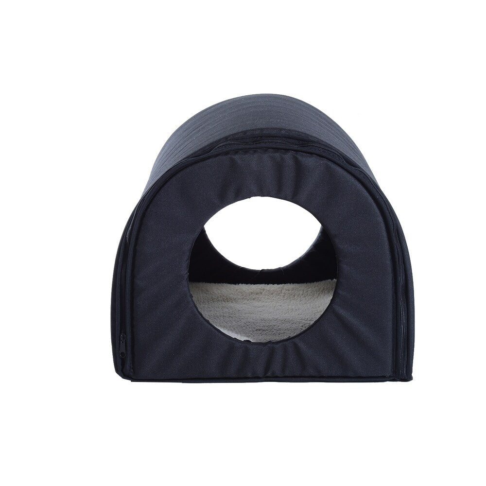 Pawhut Heated Outdoor Cat House - Black