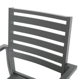 Paz 6 Seater Aluminum Dining Set by Christopher Knight Home