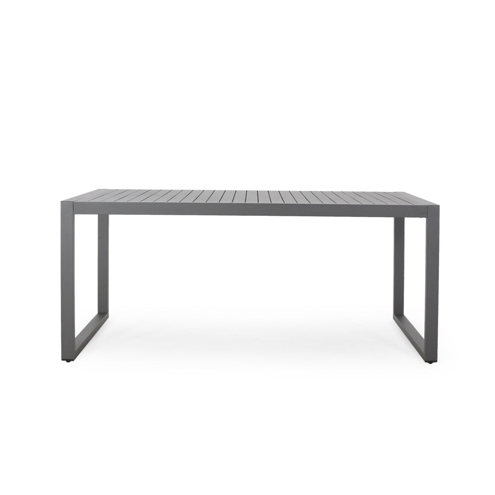 Paz 6 Seater Aluminum Dining Set by Christopher Knight Home