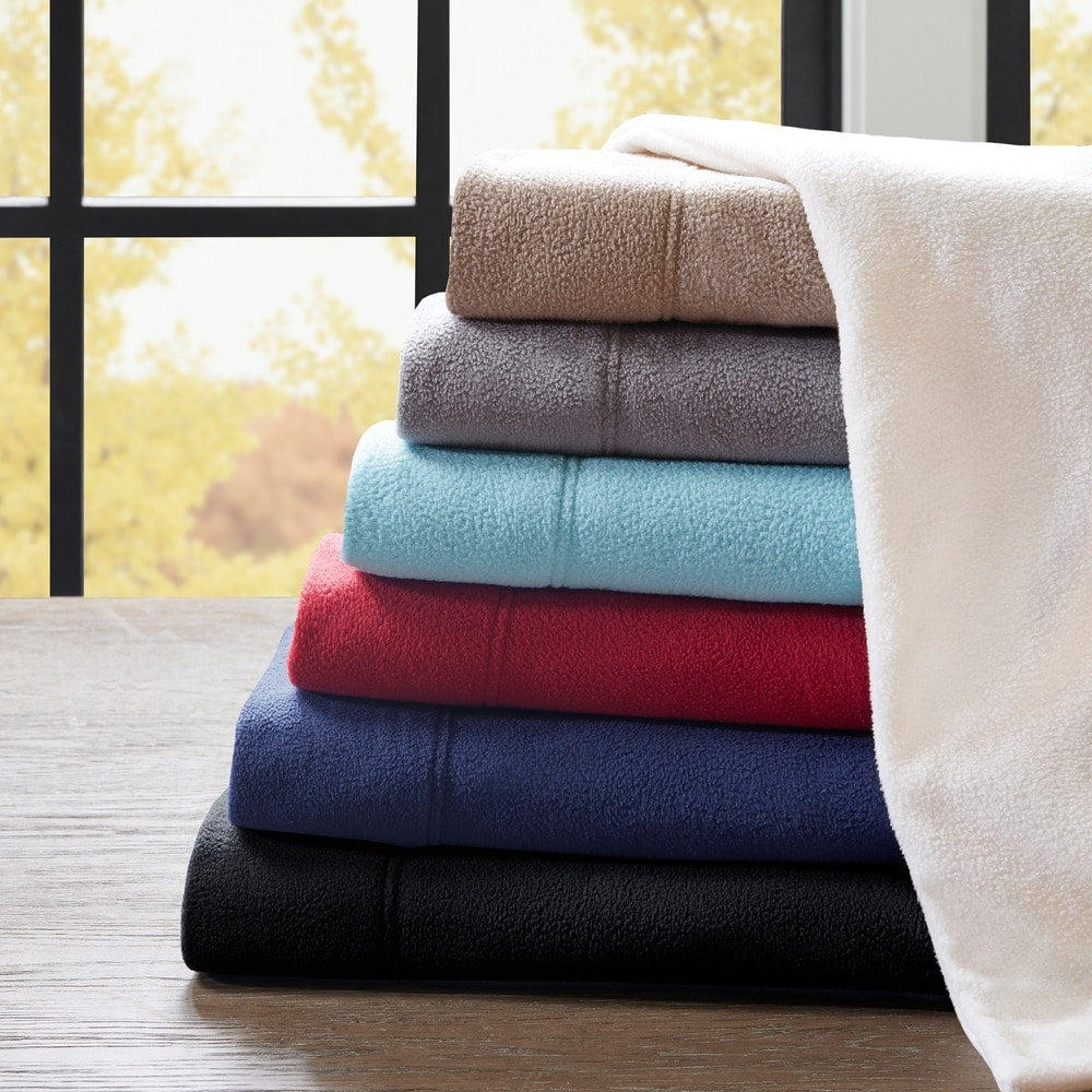 Porch & Den Herron Stain Resistant Fleece Bed Sheet Set