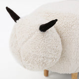 Pearcy Faux Fur Sheep Ottoman by Christopher Knight Home