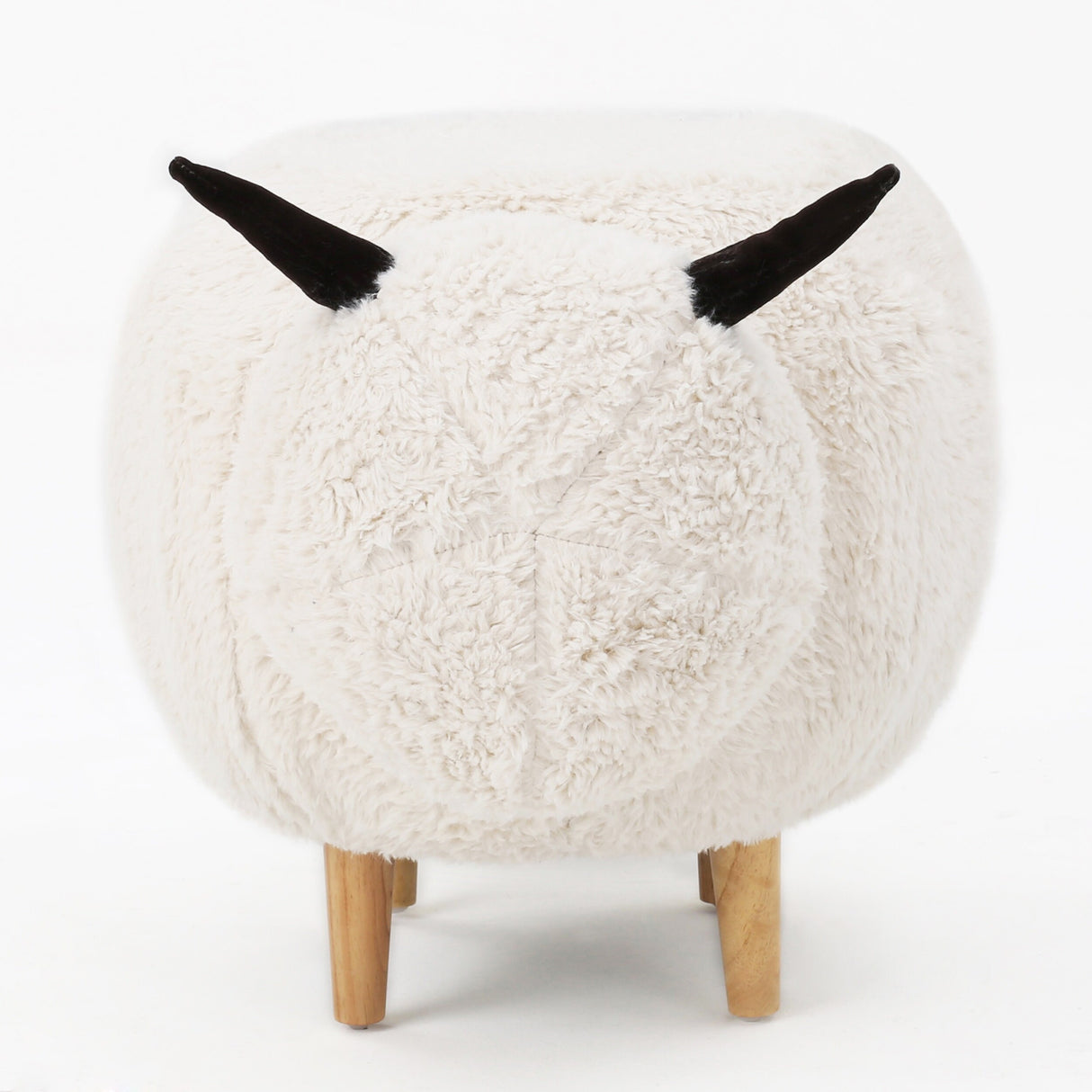 Pearcy Faux Fur Sheep Ottoman by Christopher Knight Home