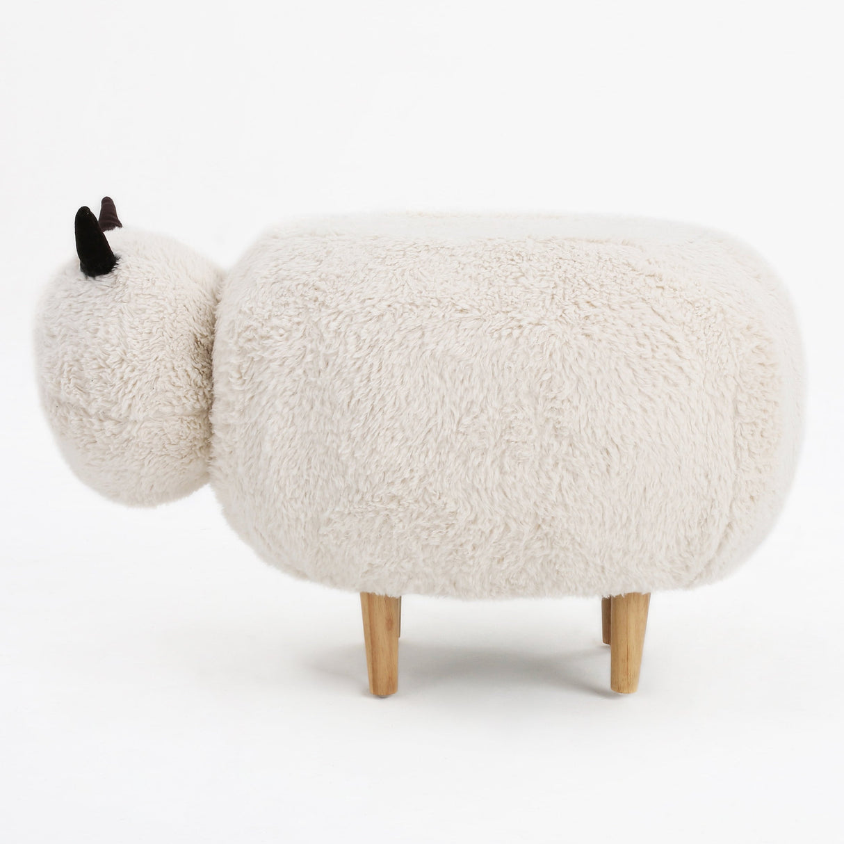Pearcy Faux Fur Sheep Ottoman by Christopher Knight Home
