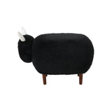 Pearcy Faux Fur Sheep Ottoman by Christopher Knight Home