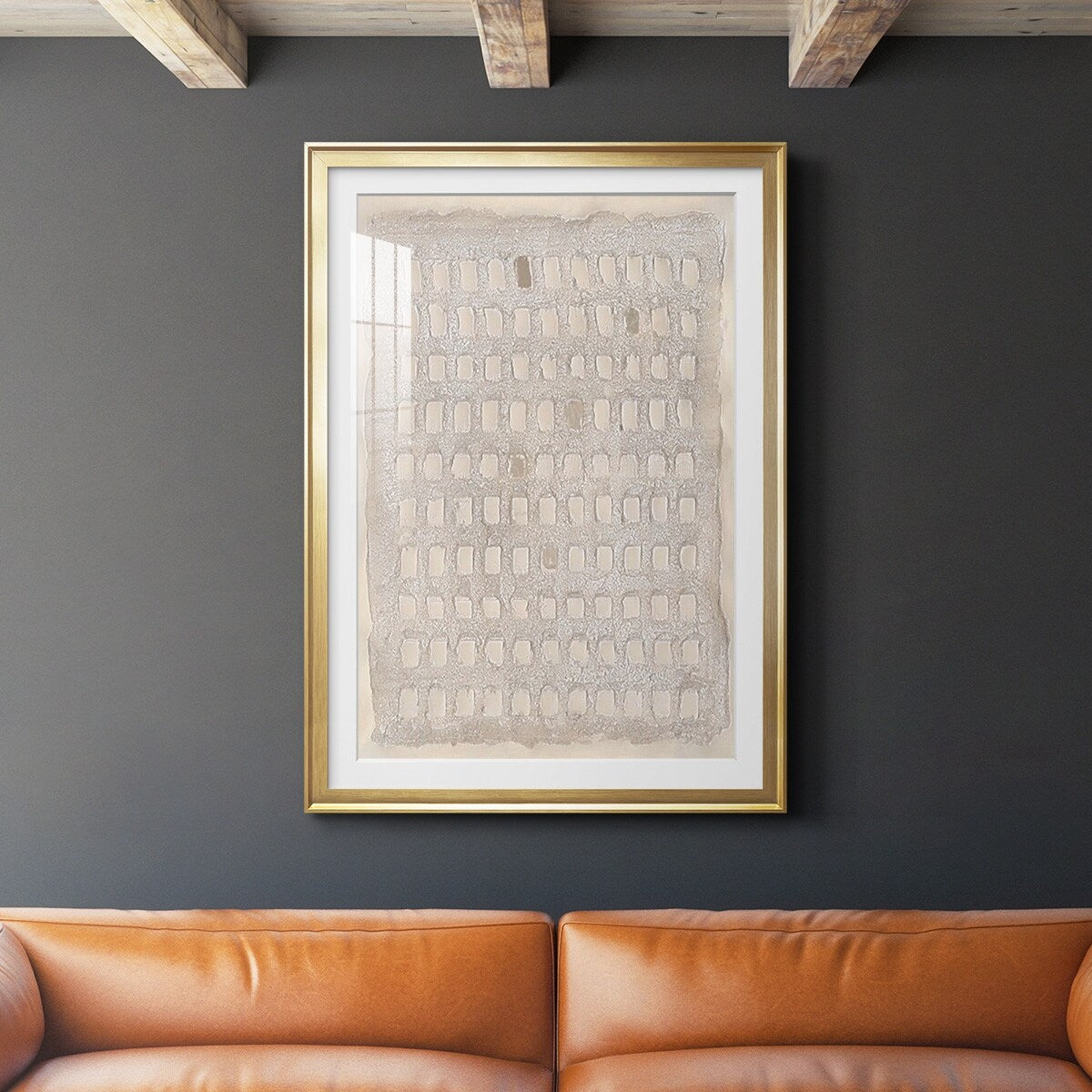 Pearl Punch Card I Premium Framed Print - Ready to Hang