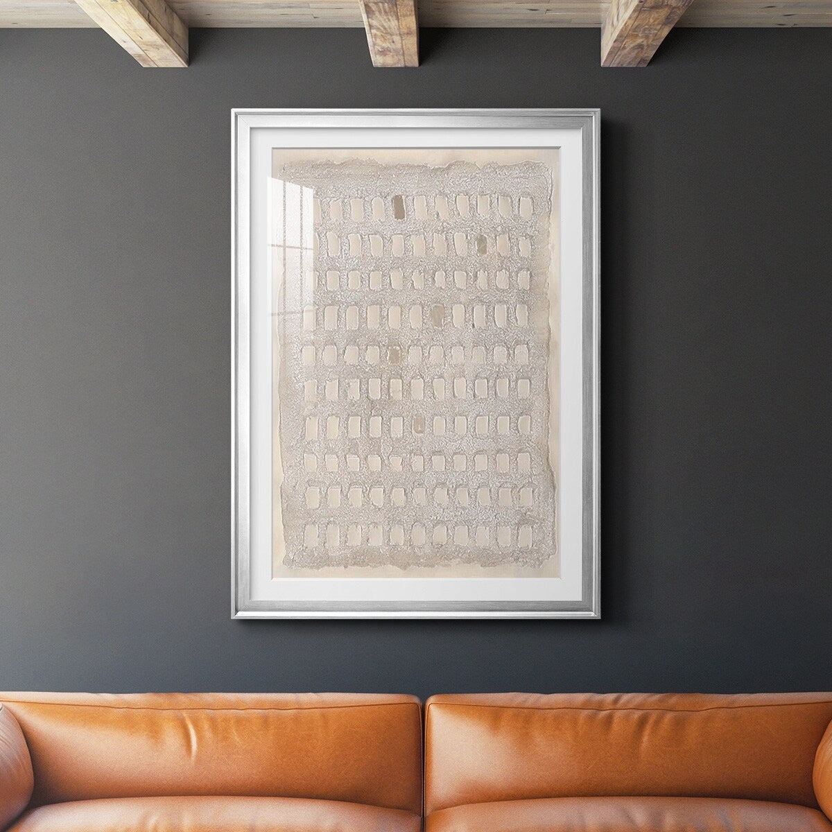 Pearl Punch Card I Premium Framed Print - Ready to Hang