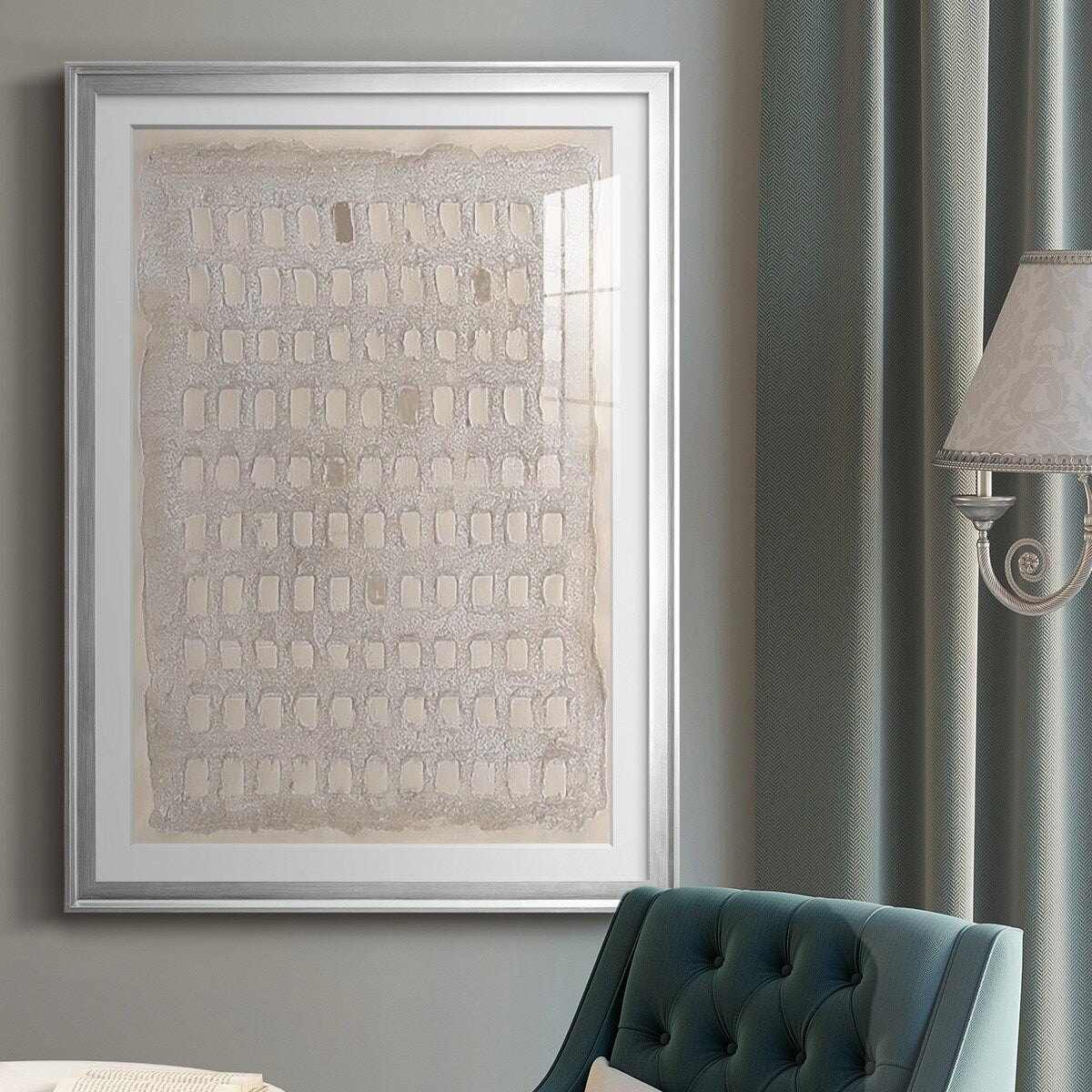 Pearl Punch Card I Premium Framed Print - Ready to Hang