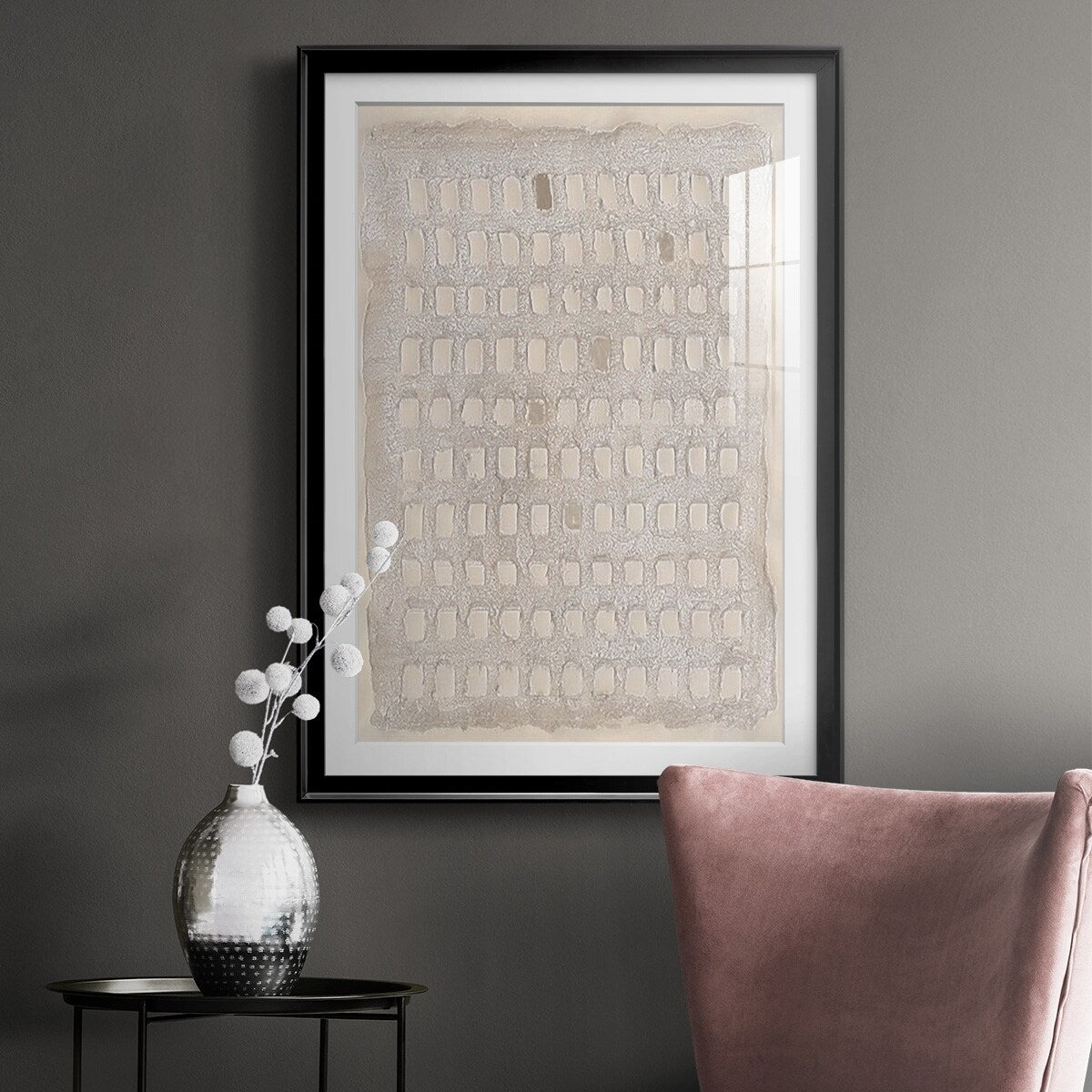 Pearl Punch Card I Premium Framed Print - Ready to Hang