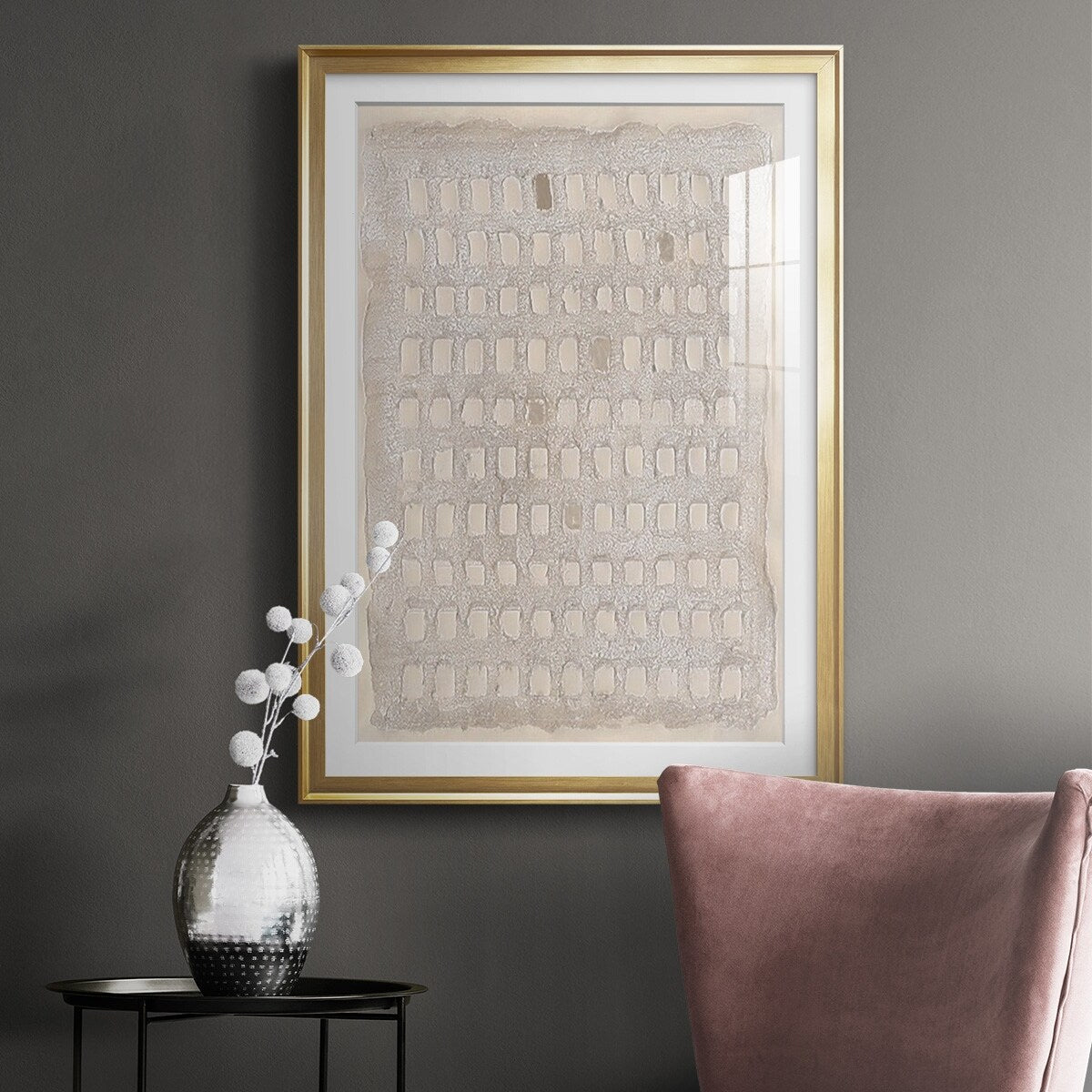 Pearl Punch Card I Premium Framed Print - Ready to Hang