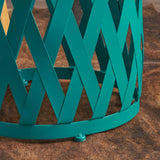 Pecola 12-inch Round Lattice Side Table by Christopher Knight Home - 11.75"L x 11.75"W x 18"H