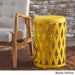 Pecola 14-inch Round Lattice Side Table by Christopher Knight Home - 14.25"L x 14.25"W x 22"H