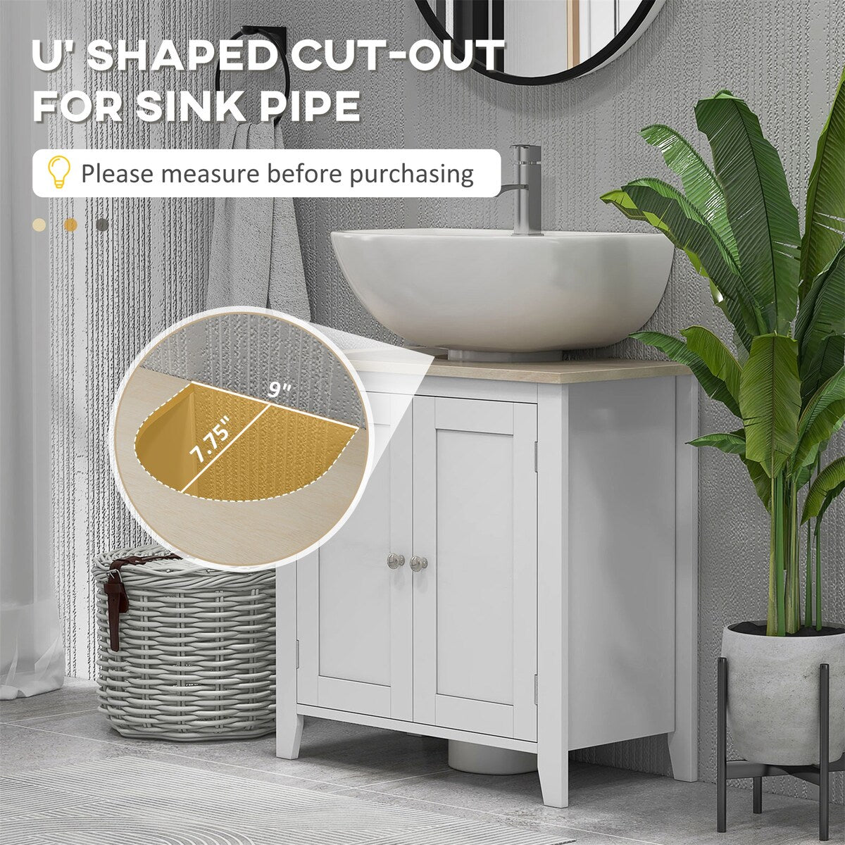 Pedestal Sink Storage Cabinet