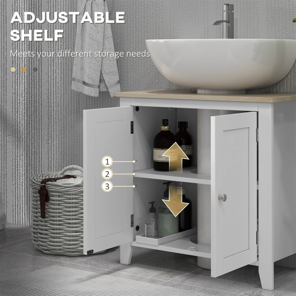 Pedestal Sink Storage Cabinet