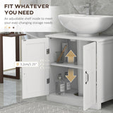 Pedestal bathroom vanities with adjustable shelf