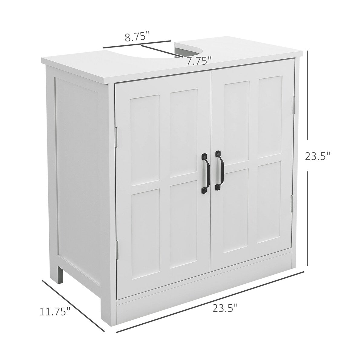 Pedestal bathroom vanities with adjustable shelf
