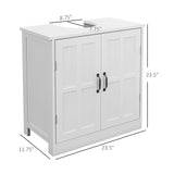 Pedestal bathroom vanities with adjustable shelf