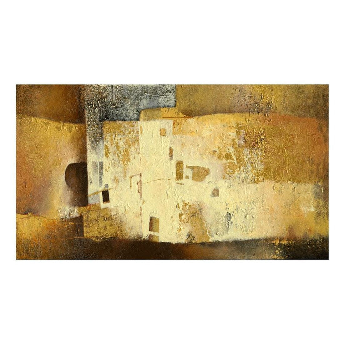 Peel & Stick Wall Mural - Golden Abstract Background - Removable Wallpaper