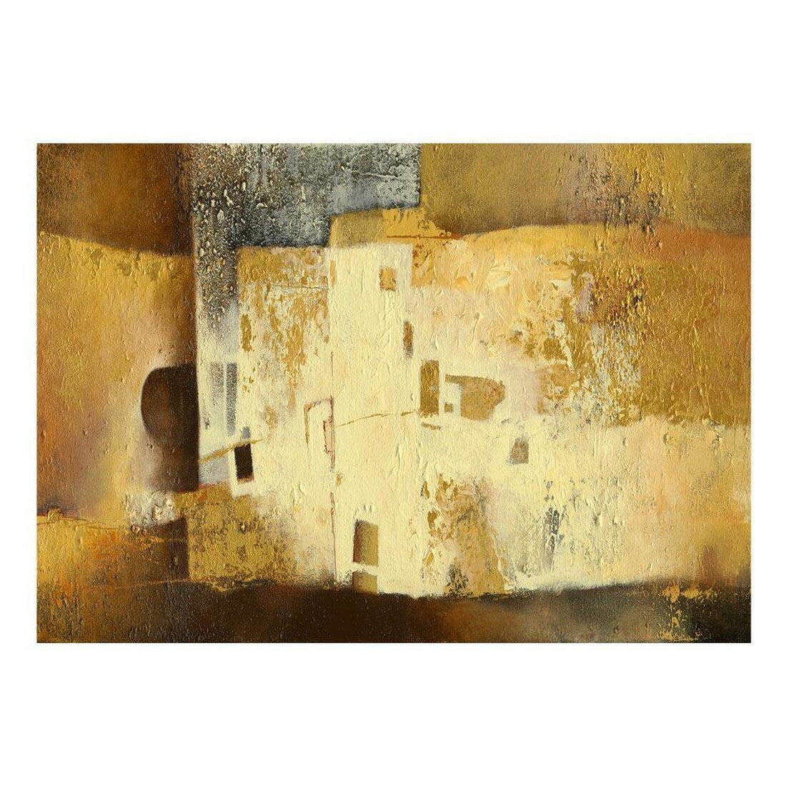 Peel & Stick Wall Mural - Golden Abstract Background - Removable Wallpaper
