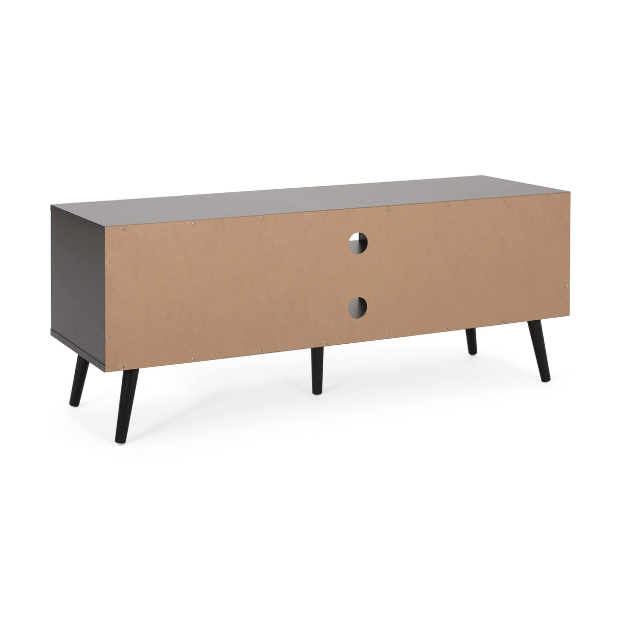 Peermont Mid-Century Modern TV Stand with 2 Doors and 2 Shelves by Christopher Knight Home - 47.25" W x 15.50" D x 18.50" H