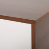 Peermont Mid-Century Modern TV Stand with 2 Doors and 2 Shelves by Christopher Knight Home - 47.25" W x 15.50" D x 18.50" H