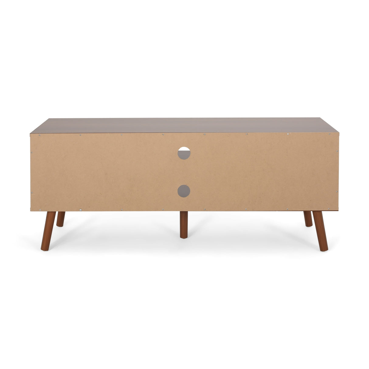 Peermont Mid-Century Modern TV Stand with 2 Doors and 2 Shelves by Christopher Knight Home - 47.25" W x 15.50" D x 18.50" H