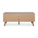 Peermont Mid-Century Modern TV Stand with 2 Doors and 2 Shelves by Christopher Knight Home - 47.25" W x 15.50" D x 18.50" H