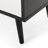 Peermont Mid-Century Modern TV Stand with 2 Doors and 2 Shelves by Christopher Knight Home - 47.25" W x 15.50" D x 18.50" H