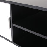 Peermont Mid-Century Modern TV Stand with 2 Doors and 2 Shelves by Christopher Knight Home - 47.25" W x 15.50" D x 18.50" H