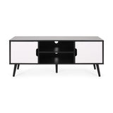 Peermont Mid-Century Modern TV Stand with 2 Doors and 2 Shelves by Christopher Knight Home - 47.25" W x 15.50" D x 18.50" H