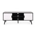 Peermont Mid-Century Modern TV Stand with 2 Doors and 2 Shelves by Christopher Knight Home - 47.25" W x 15.50" D x 18.50" H