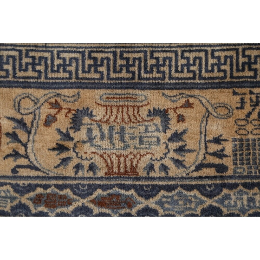 Peking Chinese Handmade Wool Oriental Pictorial Area Rug - 13'4" x 9'10" - 13'4" x 9'10"