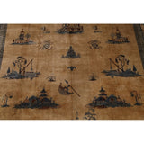Peking Chinese Handmade Wool Oriental Pictorial Area Rug - 13'4" x 9'10" - 13'4" x 9'10"