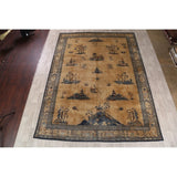 Peking Chinese Handmade Wool Oriental Pictorial Area Rug - 13'4" x 9'10" - 13'4" x 9'10"