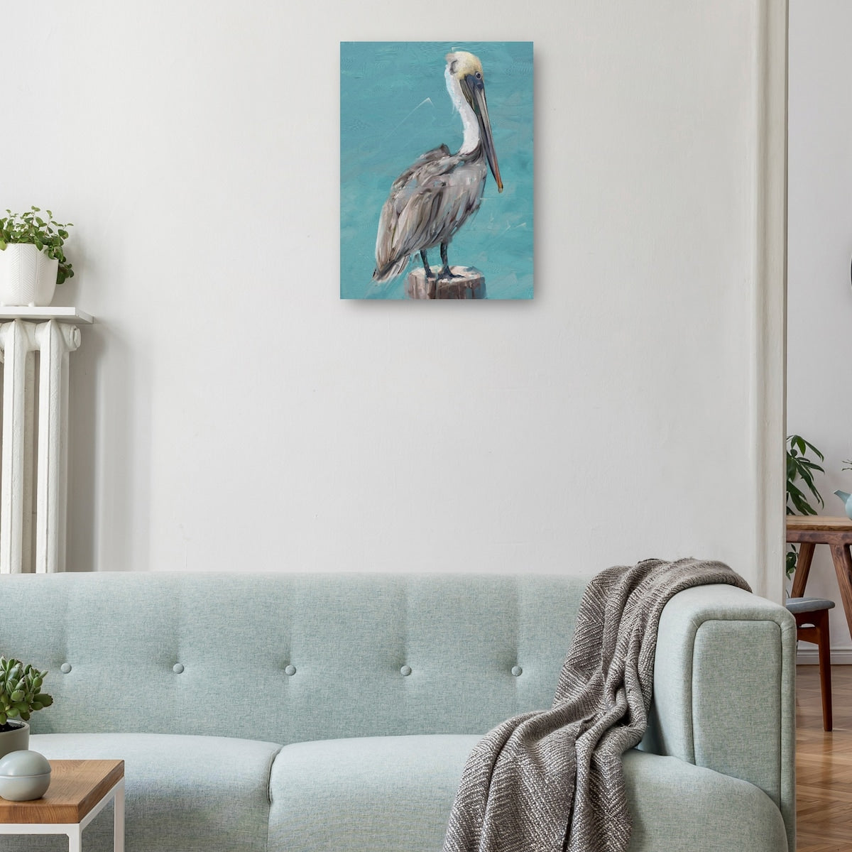Pelican Perch I By Studio Arts Canvas Art Print