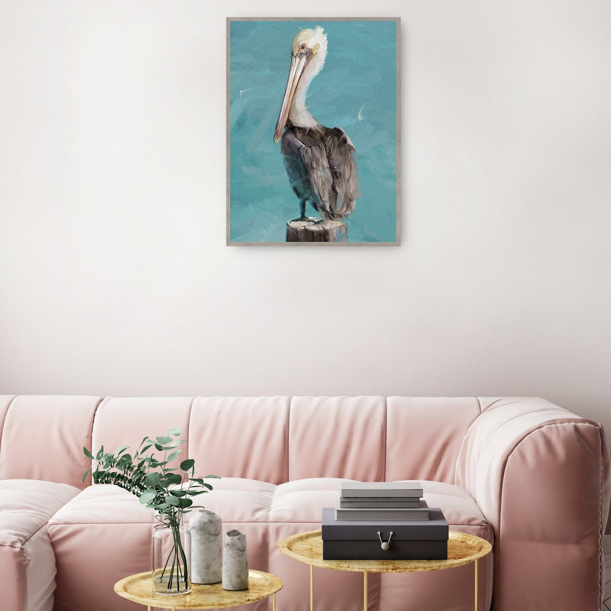 Pelican Perch II By Studio Arts Canvas Art Print
